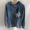 Factory Wholesale French Terry High Quality Customized  Vintage zip hoodies casual